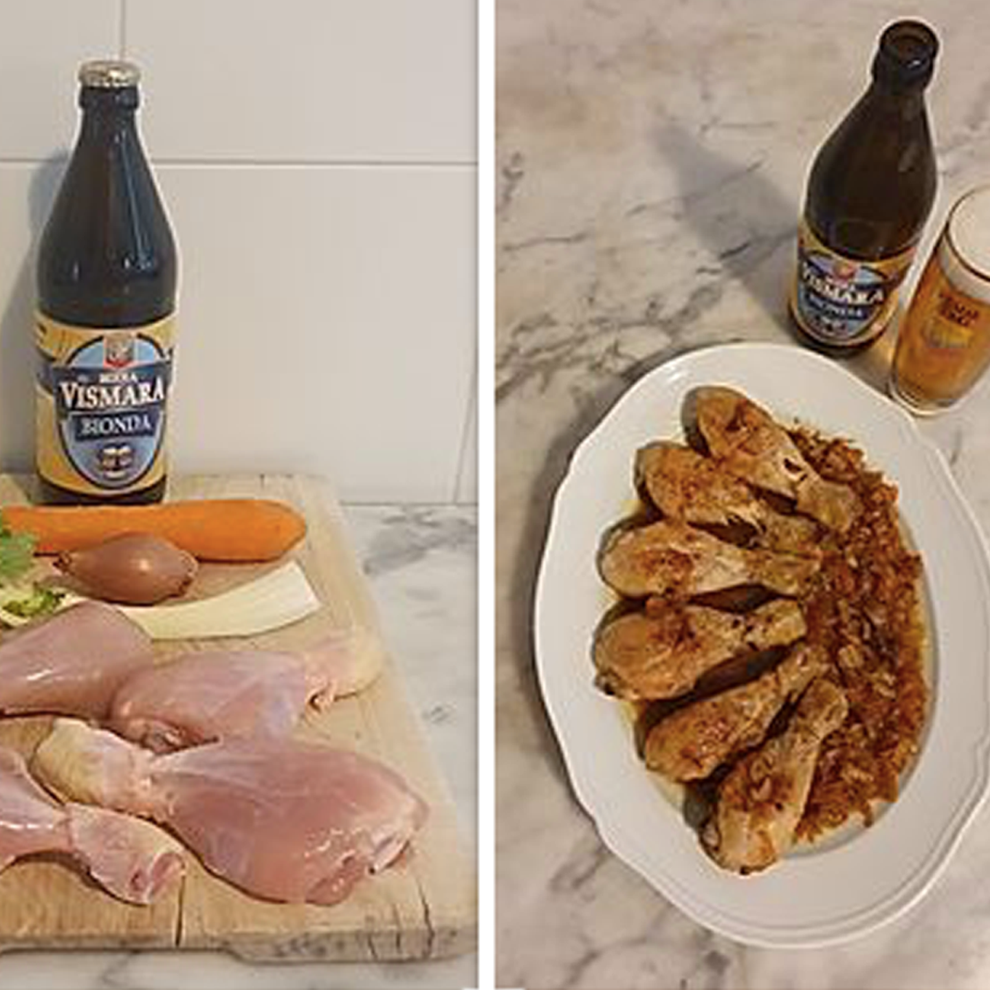 COSCE DI POLLO ALLA BIRRA BIONDA VISMARA