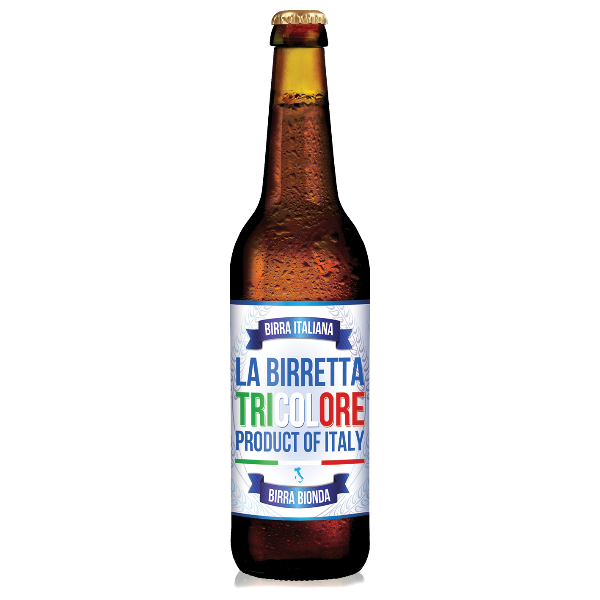 BIRRETTA TRICOLORE- cartone da 12 bottiglie da 33cl