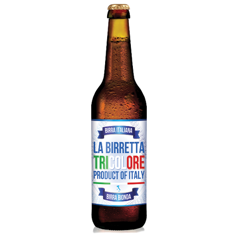 BIRRETTA TRICOLORE- cartone da 12 bottiglie da 33cl