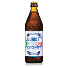 BIRRETTA TRICOLORE - cartone da 6 bottiglie da 50cl